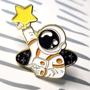 Cute Astronaut Space Adventure Pin Badge Brooch